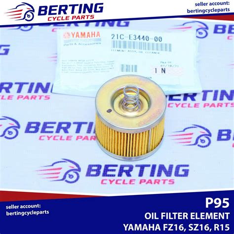 OIL FILTER ELEMENT Yamaha FZ SZ YTX Genuine 21C E3440 00 Shopee