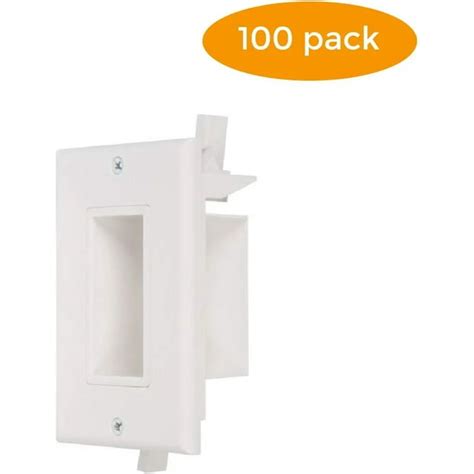 Buyer S Point Recessed Low Voltage Cable Wall Plate Easy To Mount Outlet To Hide And Pass Tech