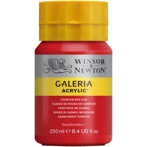 Winsor And Newton 250ml Galeria Acrylic Paint Cad Red Wilko