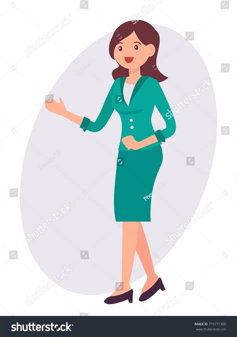 Cartoon Character Design Female Bank Receptionist Stock Vector (Royalty ...