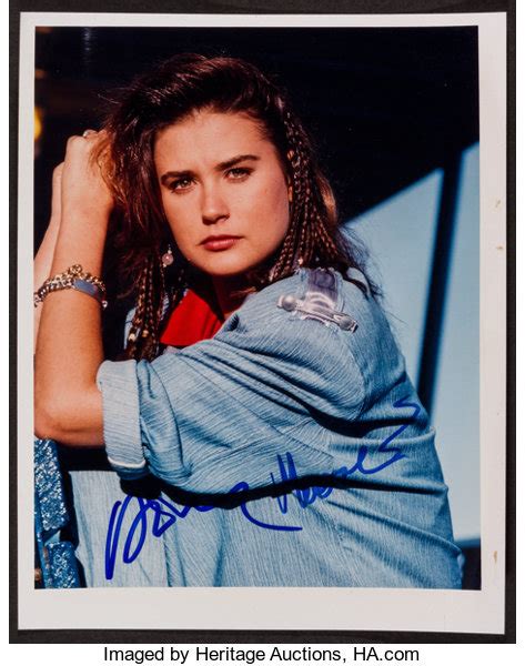 Demi Moore (1980s). Autographed Photo (8" X 10"). Action.. ... | Lot ...