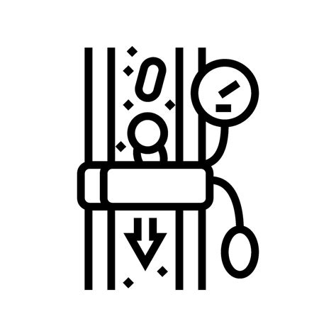 hypotension low blood pressure disease line icon illustration 58404099