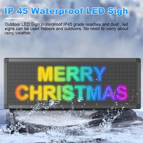 P Letreros Led Programables A Todo Color Para Exteriores De X