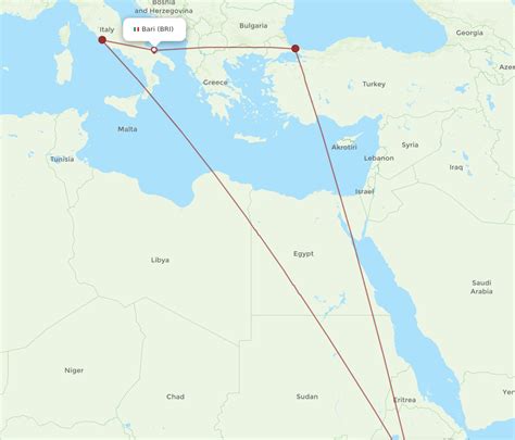 All Flight Routes From Addis Ababa To Bari ADD To BRI Flight Routes