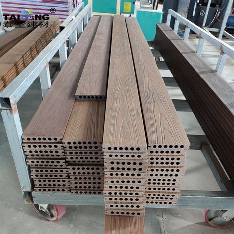 Coextrusion Deck Piscina Composite WPC Decking 3D China WPC Decking