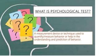 Psychology test and its types | PPT