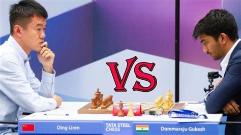 Ding Liren CHINA Vs Gukesh Dommaraju IND 2023 Tata Steel Chess