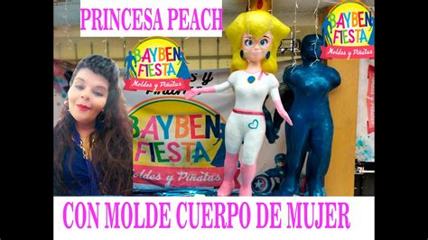 COMO HACER PIÑATA PEACH CON TRAJE PARA MOTO CON MOLDE DE CUERPO DE