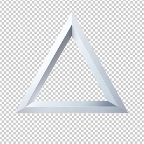 Premium Psd Stroke Triangle Geometric Shape On Transparent Background