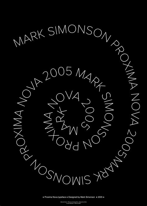 Proxima Nova Type Specimen On Behance