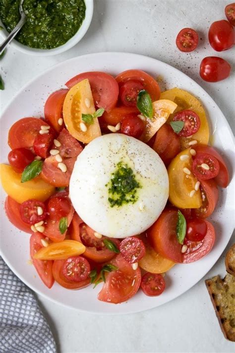 Tomato Burrata Salad Stephanie Kay Nutrition