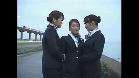 3 Japanese Lesbian Airline Stewardess Girls Kissing Xxx Mobile Porno