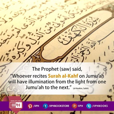 The Prophet Saw Said Whoever Recites Surah Al Kahf On Jumuah Will