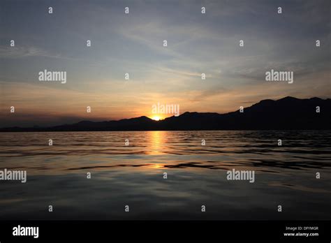 Beautiful sunset on Black sea Stock Photo - Alamy