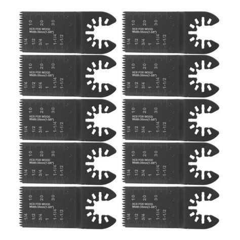 Lame de scie oscillante en acier à haute teneur en carbone 35mm 10pcs