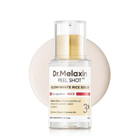 drmelaxin peel shot glow rice pdrn serum ml dodo skin dodoskin