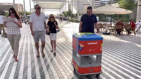 Talabat Robot Delivery Expo 2020 Dubai Youtube