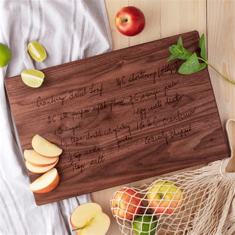 Engraved Recipe Cutting Board - Add a Personal Touch to Your Kitchen