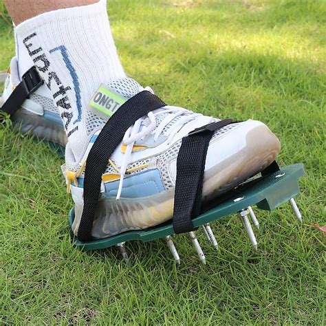 Lawn Spike Aerator Shoes Triangle Buckle Straps Lawn Aerator Spike