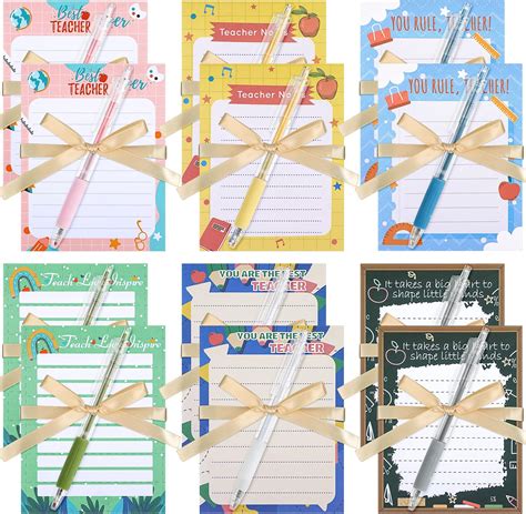 Amazon 60 Pcs Teacher Notepads With Pens Teacher Appreciation