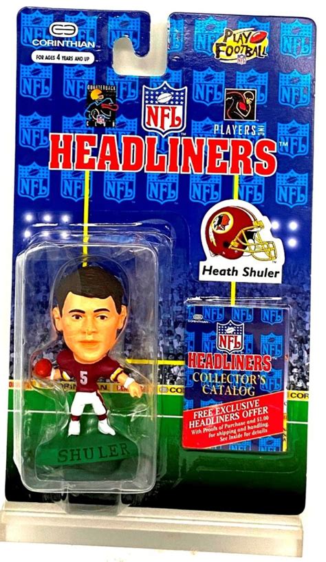 Vintage Corinthian Headliners Nfl Heath Shuler Washington Red