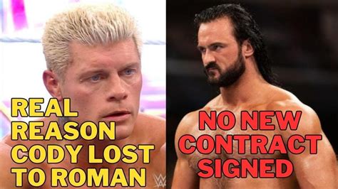 Breaking WWE Sold To UFCReal Reason Cody Lost To RomanDrew McIntyre