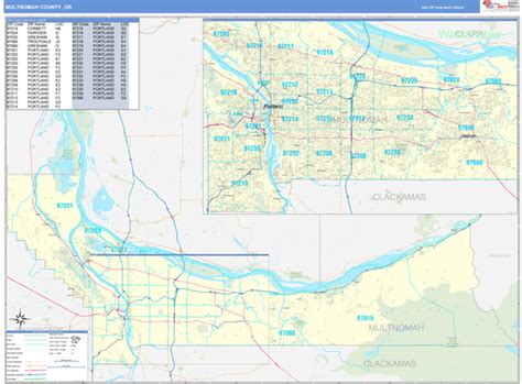 Oregon Zip Code Map By County