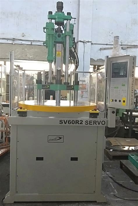 Automatic Two Station Rotary Type Vertical Plastic Injection Moulding