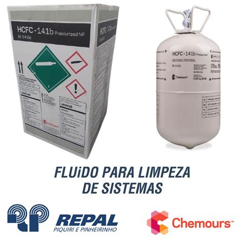 Gás Freon 141B 13 62KG The Chemours Repal