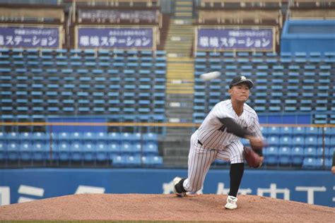 阪神からドラフト5位指名の亜大・岡留、二回途中3失点で降板／東都 サンスポ