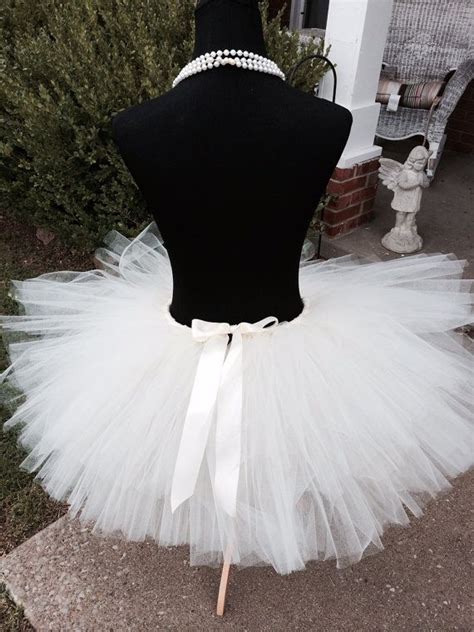 Solid White 2 Tier Bridal Tutu For Waist Up To 34 1 2 Etsy Tutu