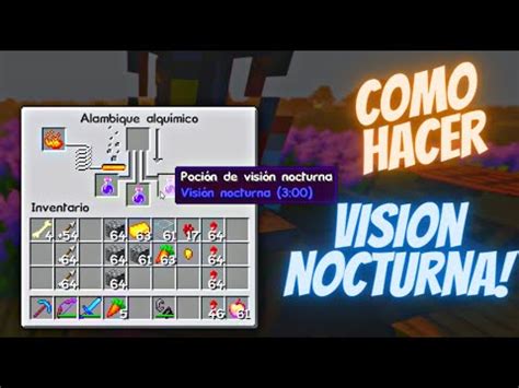 Como HACER poción de Visión Nocturna en Minecraft 1 19 YouTube