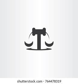 Gavel Scales Clipart Logo Vector Black Stock Vector (Royalty Free) 764478319 | Shutterstock