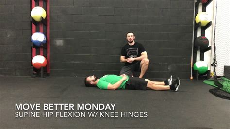 Move Better Monday Supine Hip Flexion W Knee Hinges Youtube