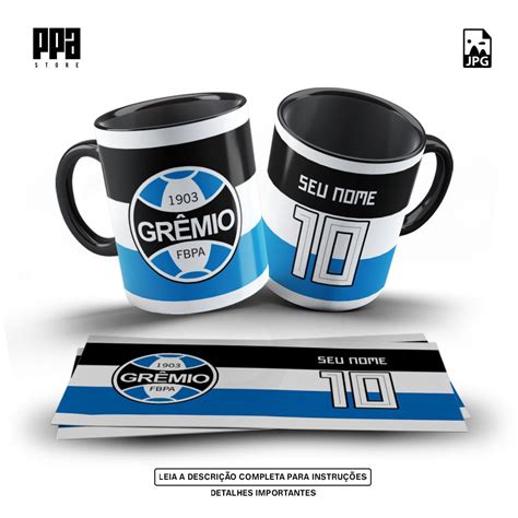 Vetor Caneca Gremio Arte Caneca Gremio Vetor Estampa Gremio Arte Pronta