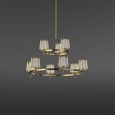 Lustre Contemporain Julia Quasar Holland En Laiton En Acier