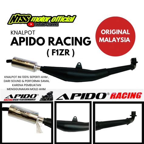 Jual KNALPOT APIDO ORIGINAL MADE IN MALAYSIA SSTWO F1ZR FIZR AHM