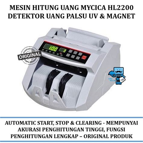 Jual Mesin Hitung Uang MYCICA HL2200 Detektor Uang Palsu UV Magnet