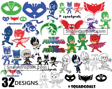 Pj Masks Svg Catboy Svg Owlette Svg Gekko Svg