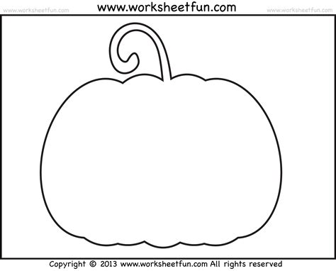 Printable Pumpkin Outline - Coloring Home