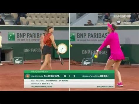 Irina Begu Vs Karolina Muchova Live WTA Tennis French Open YouTube