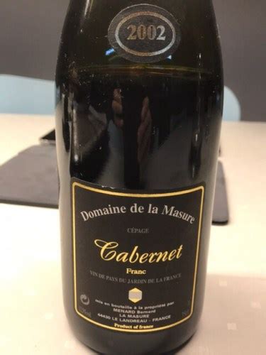 Domaine De La Masure Domaine De La Masure Cabernet Franc Vivino Us