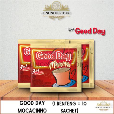 Jual Good Day Mocacinno Coffee 20g 1 Renteng 10 Sachet Shopee Indonesia