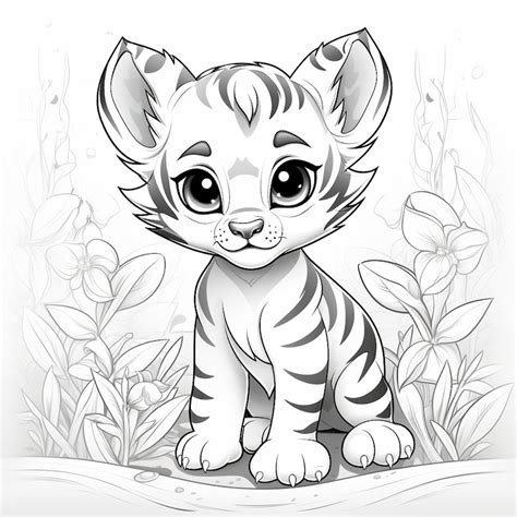 12 Tiger Coloring Pages, Adults and Children Printable and Digital ...