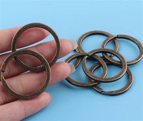 20pcs Key Rings Split Rings Split Key Ring Antique Bronze Key Ring