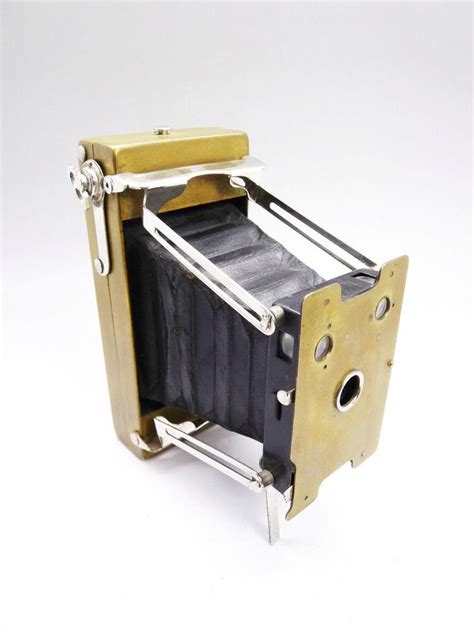 Ansco Vest Pocket Model A Folding Camera Brass Tropical Rare Film