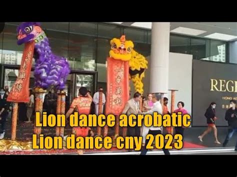 Cny Acrobatic Lion Dance Performance In Tsim Sha Tsui Regent