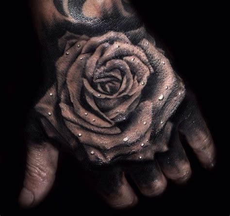 70 Gorgeous Rose Tattoos That Put All Others To Shame Tattooblend Rose Hand Tattoo Rose