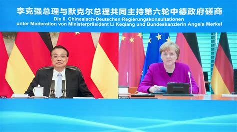 李克強総理とメルケル首相が第6回中独政府間協議 人民網日本語版 人民日報