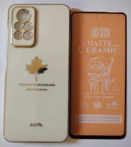 Capa Celular Infinix Hot 11s Nfc Borda Dourada 1 Película Parcelamento sem juros